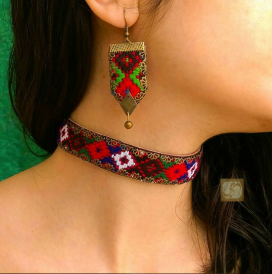 BALUCHI NEEDLEWORK EARRINGS