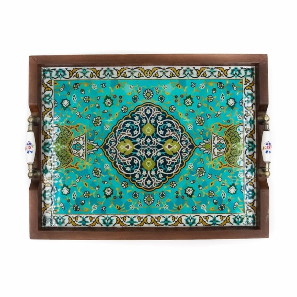 Azure Wooden Tray