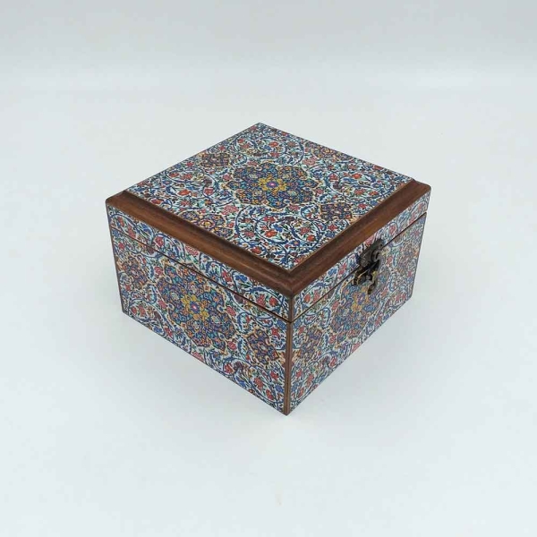 Decorative Storage Box Hatchway Pattern 15 x 15cm