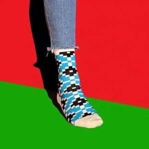 TILE PATTERN COTTON SOCKS