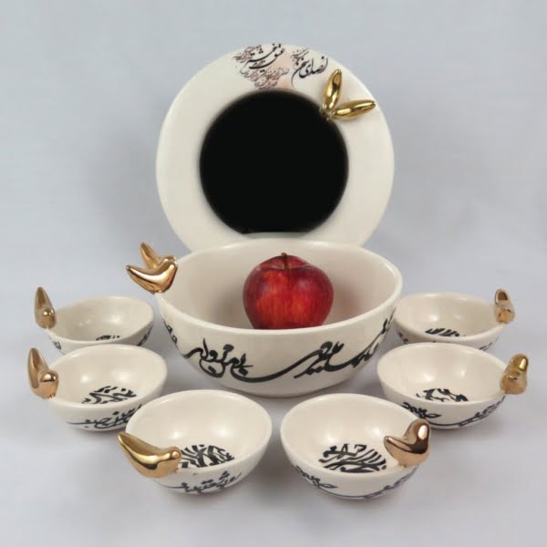 Golden Birds Haft-seen Set