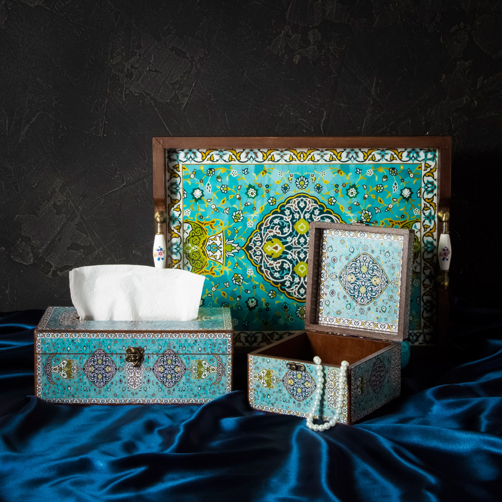 decorative storage box eslimi pattern