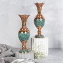 Firoozeh Koobi Turquoise On Copper Vase
