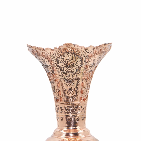 Firoozeh Koobi Turquoise on Copper Vase 30cm