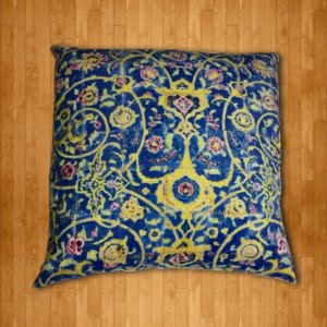 FLORAL FLOOR CUSHION COVER-Persis Collection