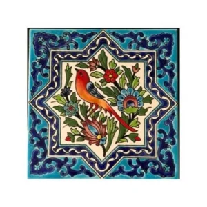 Flower & Bird Tiles Pattern
