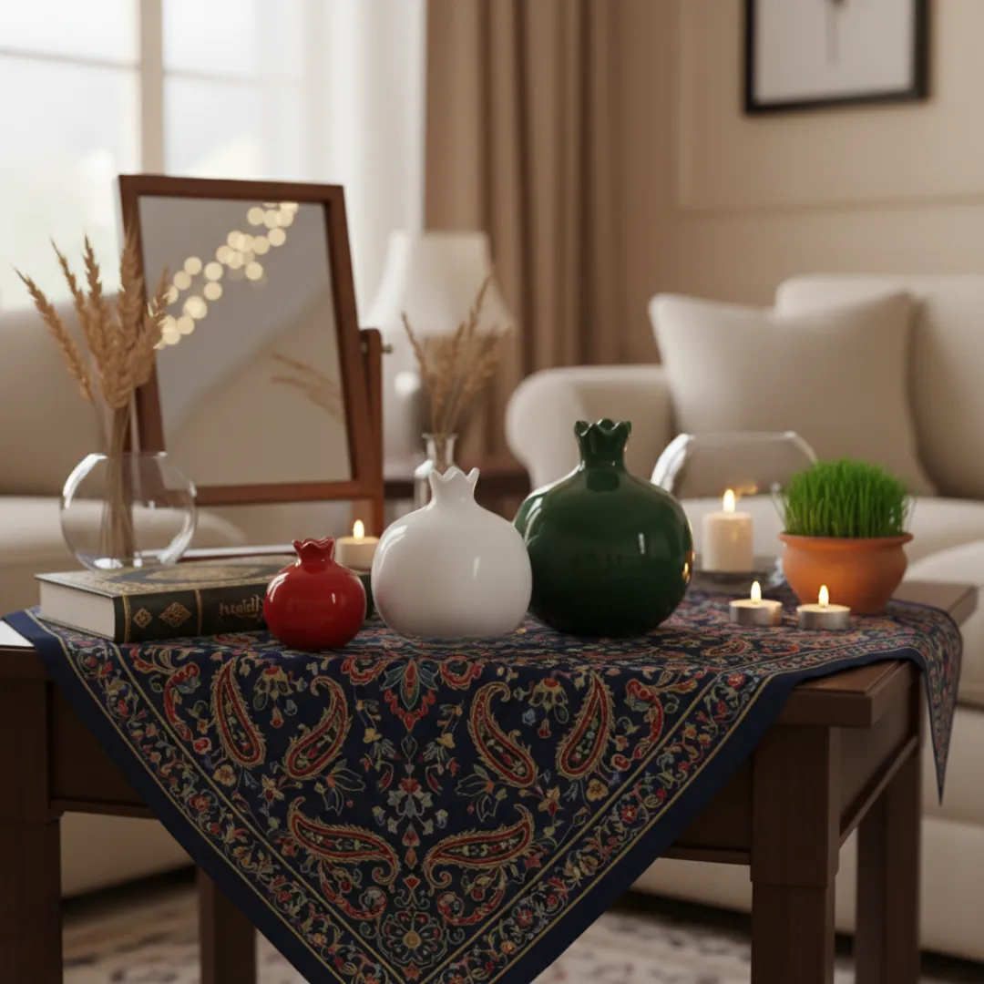 CERAMIC POMEGRANATES