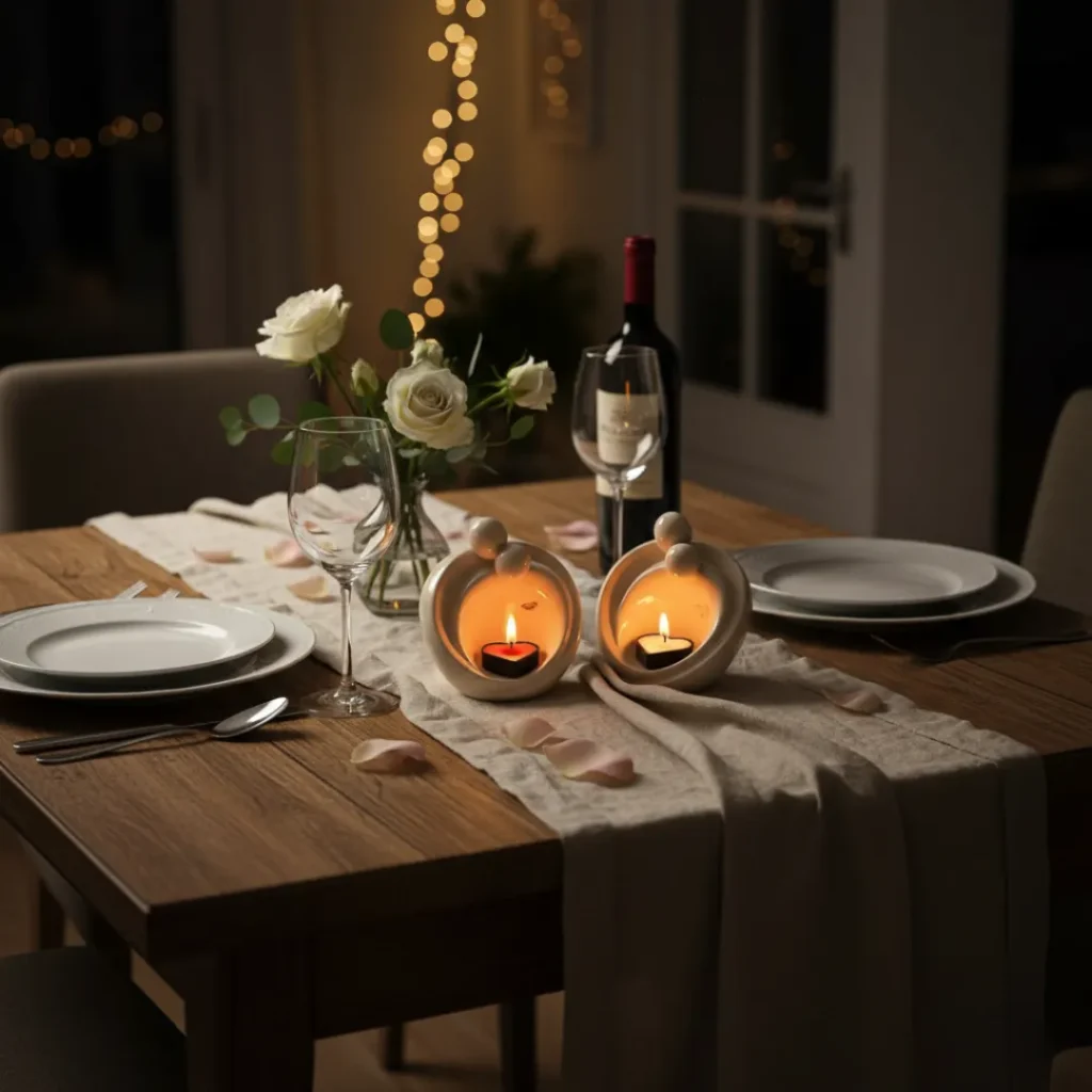 LOVERS CANDLE HOLDER SET