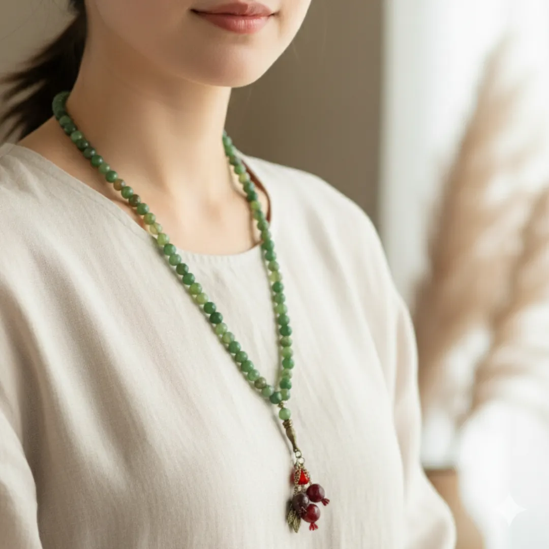 GREEN YALDA NECKLACE