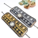BALOCHI MIRROR NEEDLEWORK WATCH BRACELET