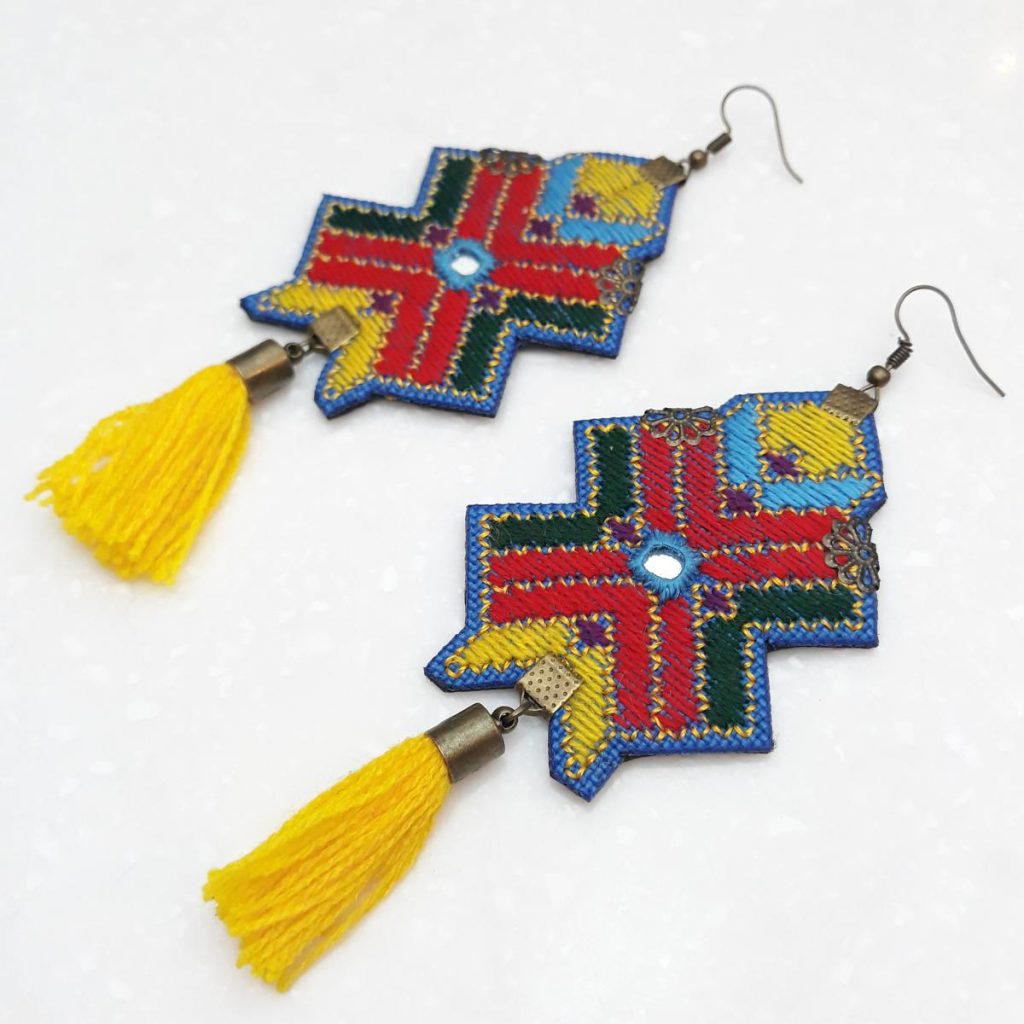 PERSIAN EMBROIDERY EARRINGS