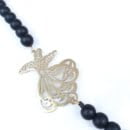 BLACK AMETHYST FLORAL SAMA NECKLACE