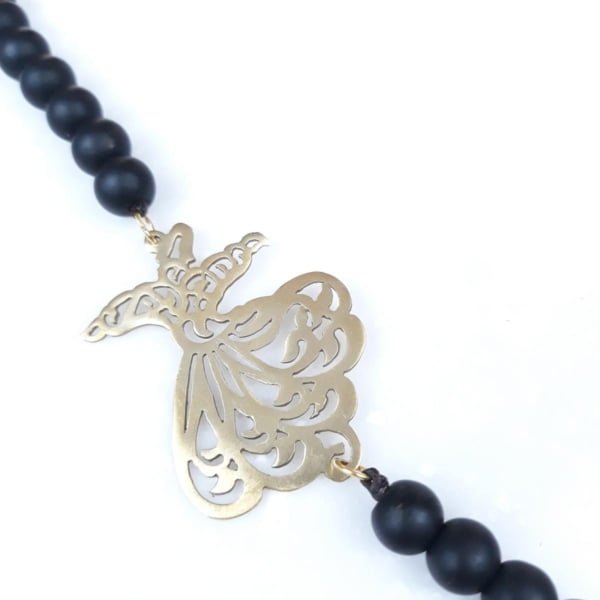 BLACK AMETHYST FLORAL SAMA NECKLACE