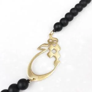 BLACK AMETHYST HICH NECKLACE