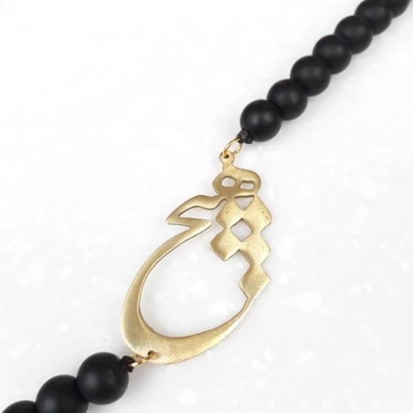 BLACK AMETHYST HICH NECKLACE
