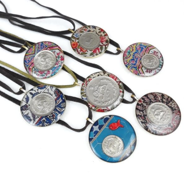 Tiles Coin Necklace