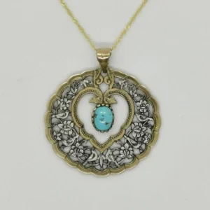 GHALAMZANI FLOWER & BIRD NECKLACE