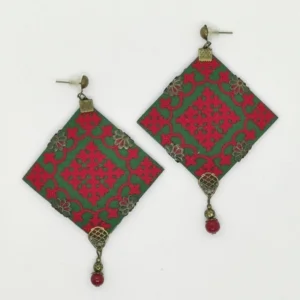 RED TEAR BALOCHI EARRINGS