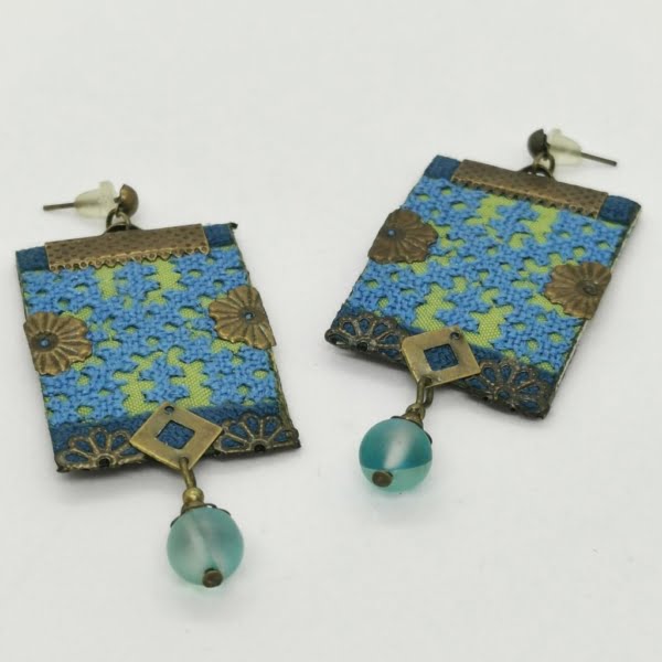 TURQUOISE GREEN BALOCHI EARRINGS