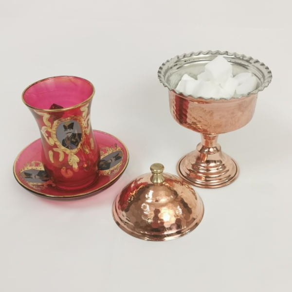 Handmade Persian Copper Sugar Bowls