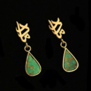 18k Gold Mother earrings-Persis Collection