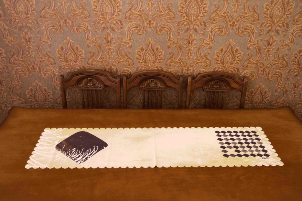 Point Calligraphy Table Runner 135cm