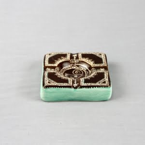 Hand Painted Ceramic Ashtray
