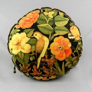 Round Floral Cushion 45cm