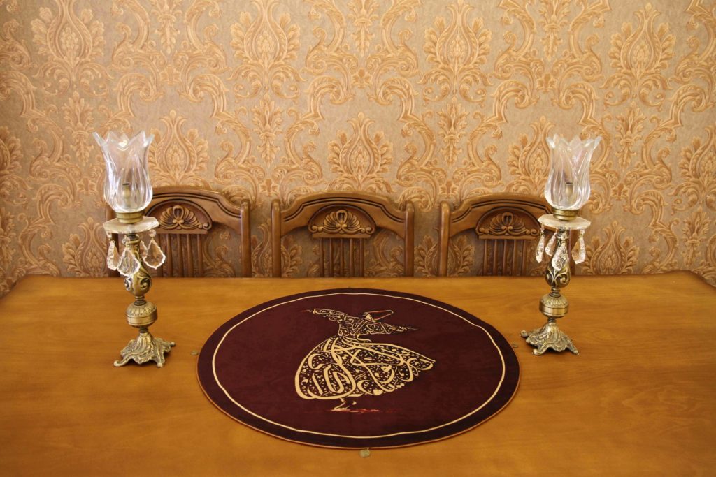Sama Calligraphy Round Table Runner 70cm