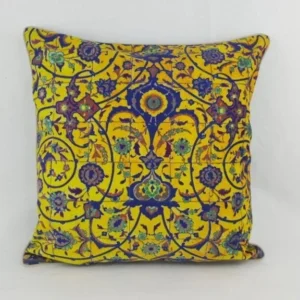 Yellow Tile Floor Cushion Cover 100 x 100cm