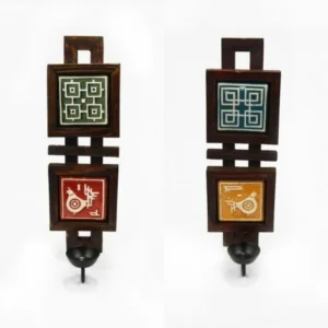 Two Tile Wall Candle Holder