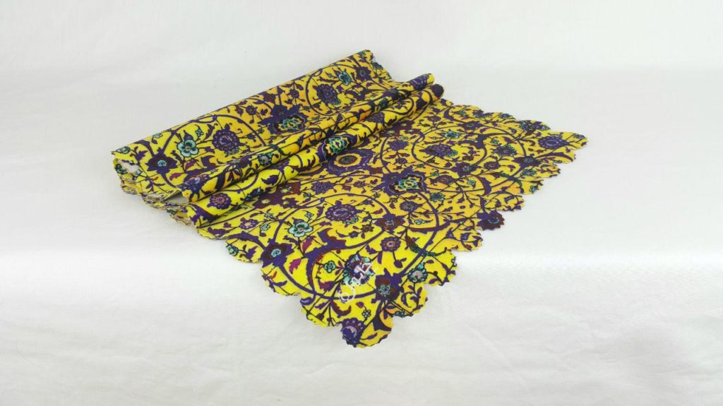 Yellow Tile Table Runner 130cm