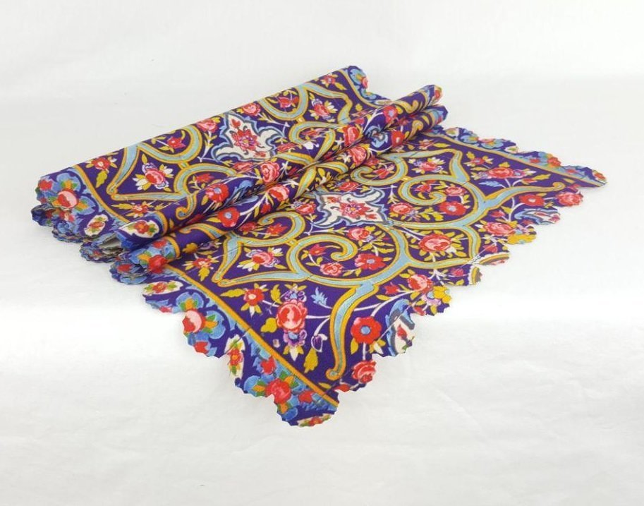 Red Floral Table Runner 135cm