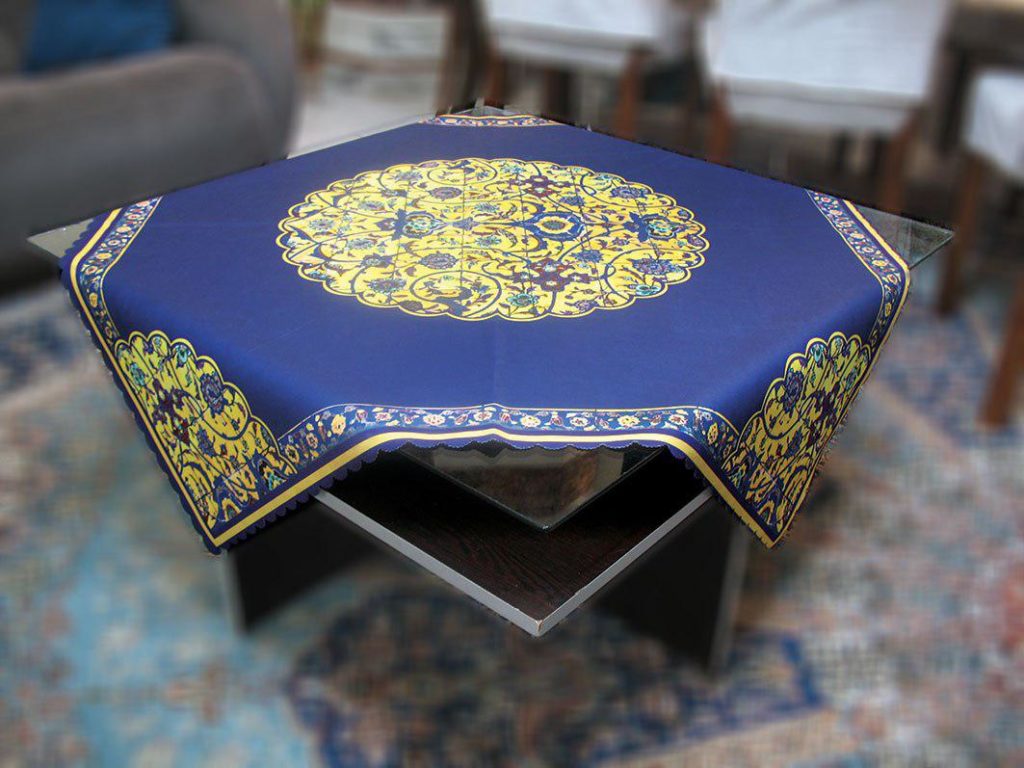 Floral Bass Tablecloth 1 x 1m