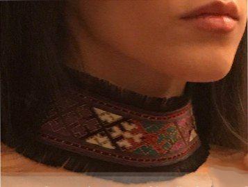 Balochi Fringe Choker Necklace