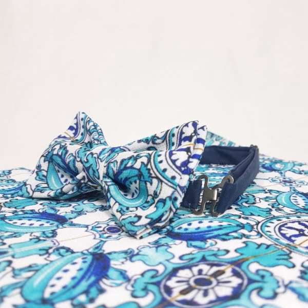 MOSAIC BOW TIE & POCKET SQUARE-Persis Collection