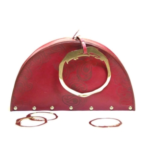 "KINDNESS" CALLIGRAPHY LEATHER LADIES BAG-Persis collection