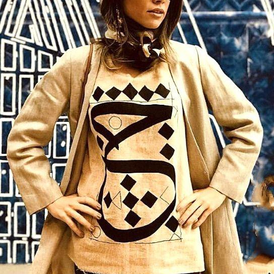 CALLIGRAPHY ART LOOSE BLOUSE, UNISEX
