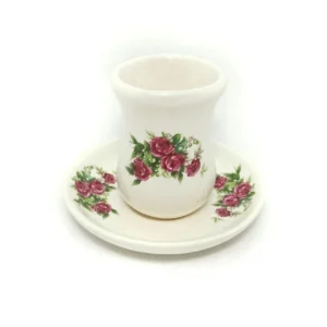 Floral Ceramic Tea Cup & Saucer