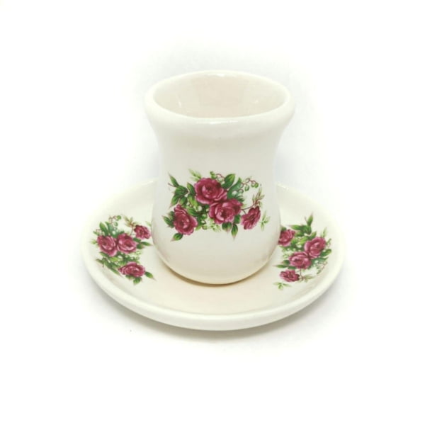 Floral Ceramic Tea Cup & Saucer
