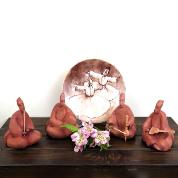 Persian Musicians Sculpture Set