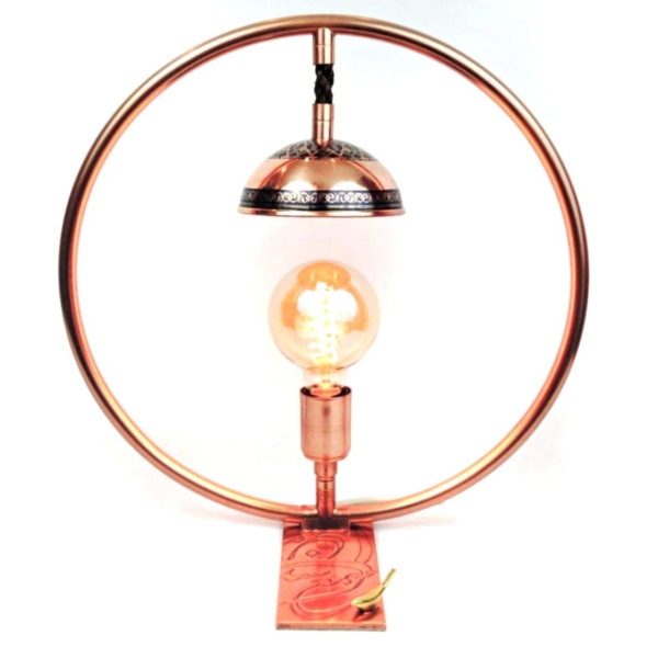 PERSIAN ART COPPER TABLE LAMP-PERSIS COLLECTION