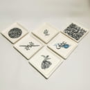 CALLIGRAPHY TEA PLATE-PERSIS COLLECTION