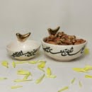 GOLDEN MINA BIRD BOWL-PERSIS COLLECTION