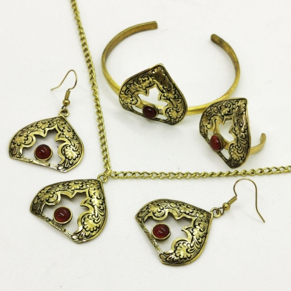 Agate Dome Jewellery Set