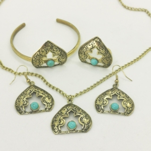 TURQUOISE DOME JEWELLERY SET-PERSIS COLLECTION