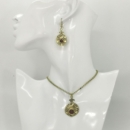 POMEGRANATE FLOWER HALF SET-PERSIS COLLECTION