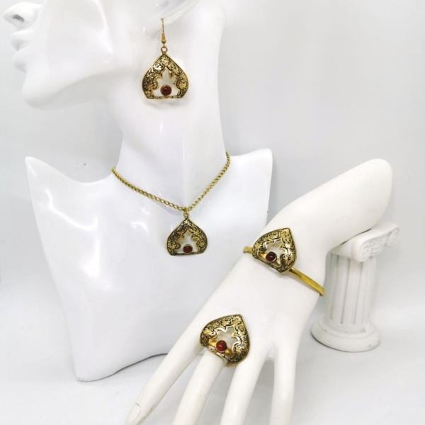 Agate Dome Jewellery Set