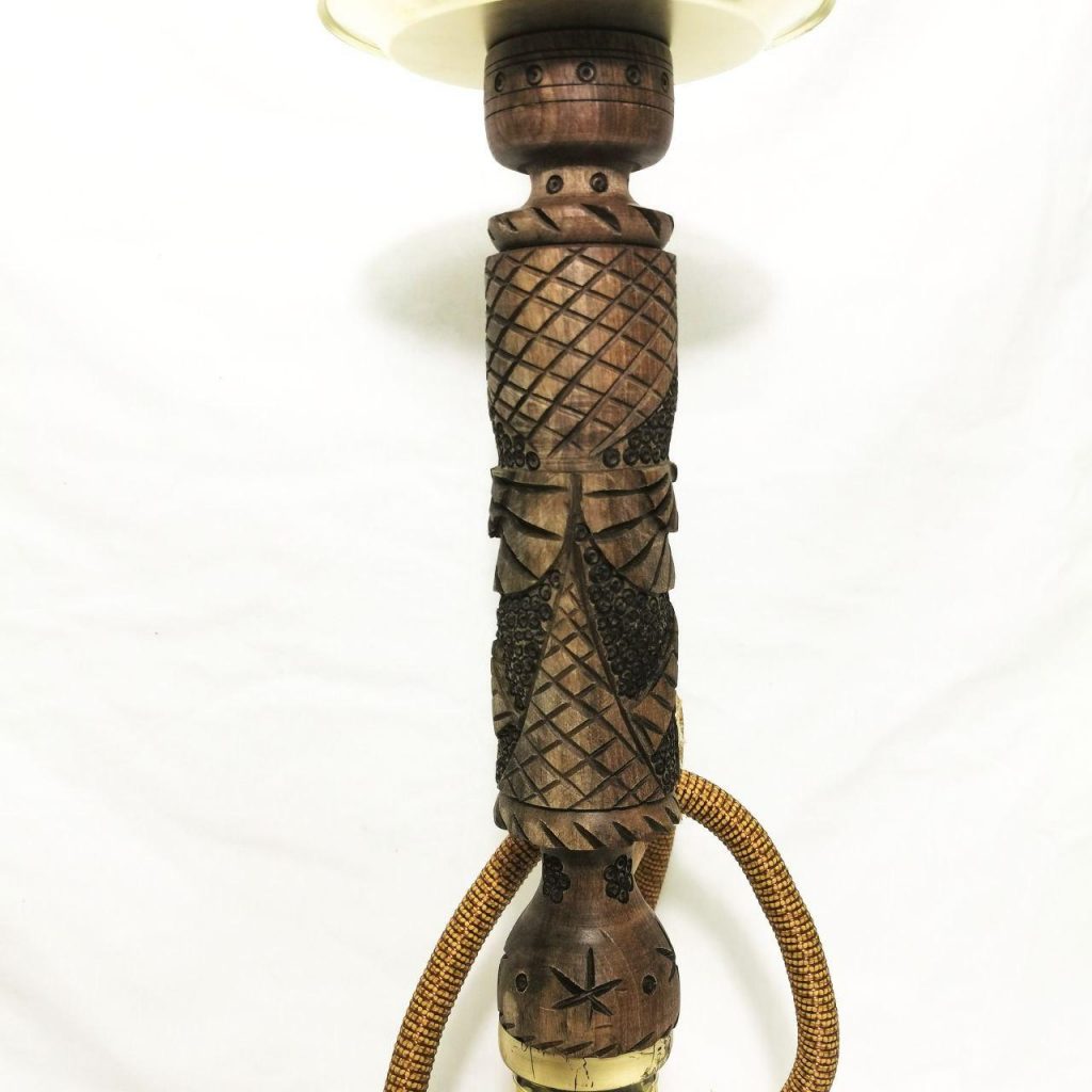Farvahar Qalyan / Shisha Material: Walnut wood body, Glass base