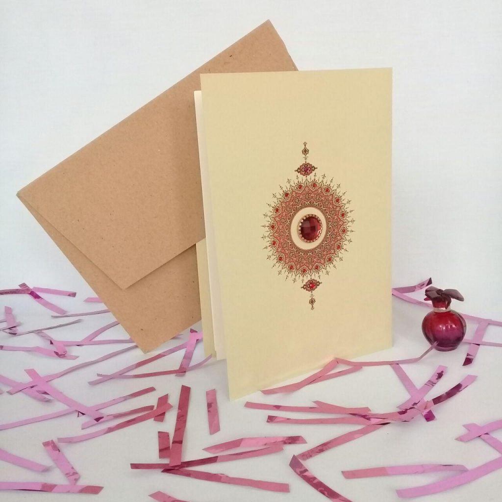 Red Jewel Card Handmade card